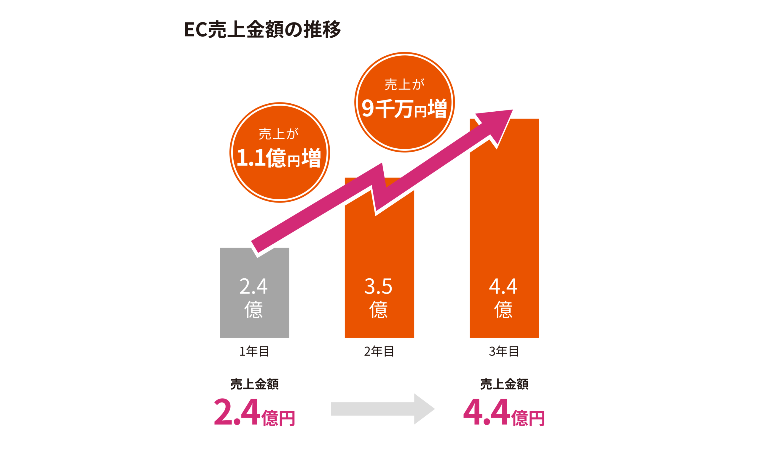 ジュエリー WEB広告運用実績 3年間で売上2憶円増