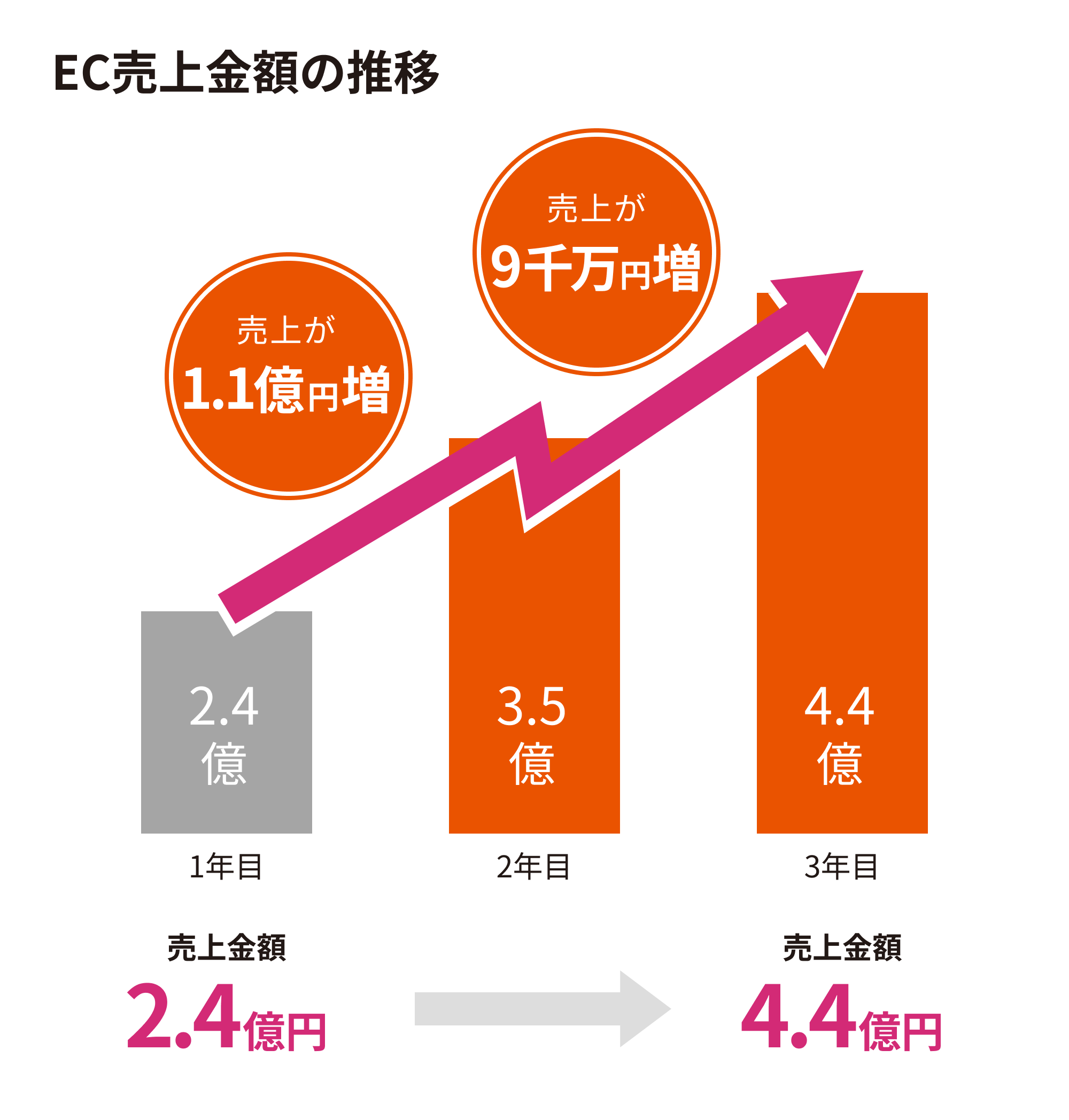 ジュエリー WEB広告運用実績 3年間で売上2.7憶円増
